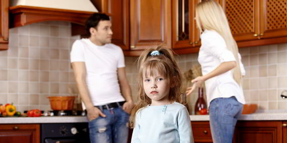 Child is divided over quarreling parents